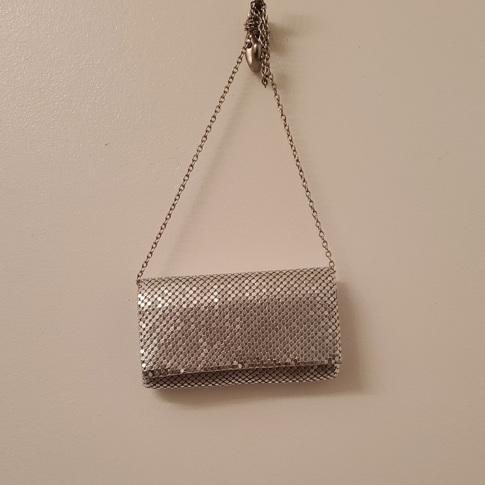 Gunne Sax Metallic Silver Clutch